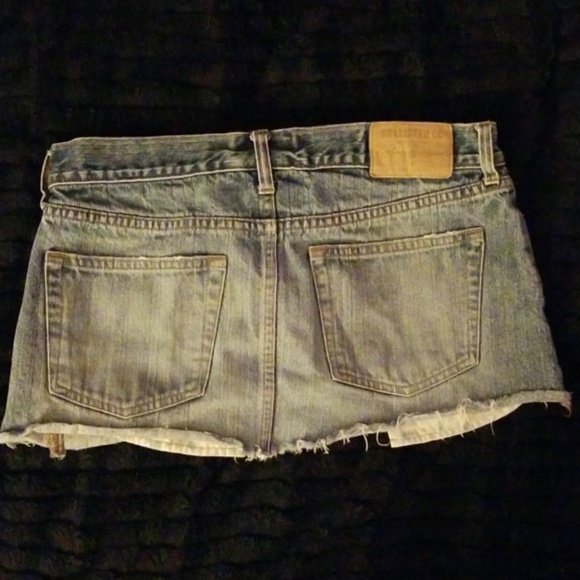 Y2K Hollister Denim Cut Off Skirt - Picture 8 of 10